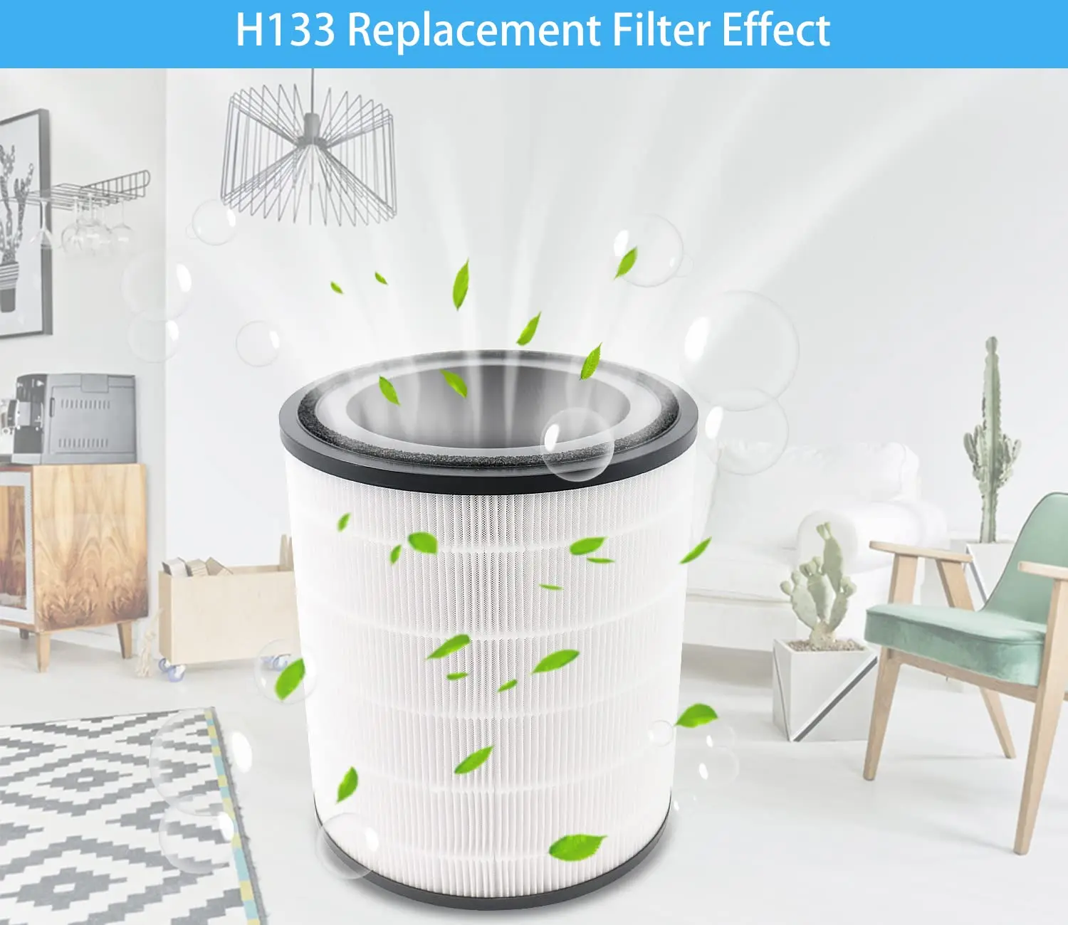 LEVOIT LV-H133 воздухоочиститель 3-в-1 True HEPA и набор фильтров с активированным углем Замена для очистителей воздуха