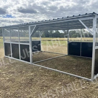 Наружные временные мобильные оцинкованные укрытия для лошадей переносные конюшни с