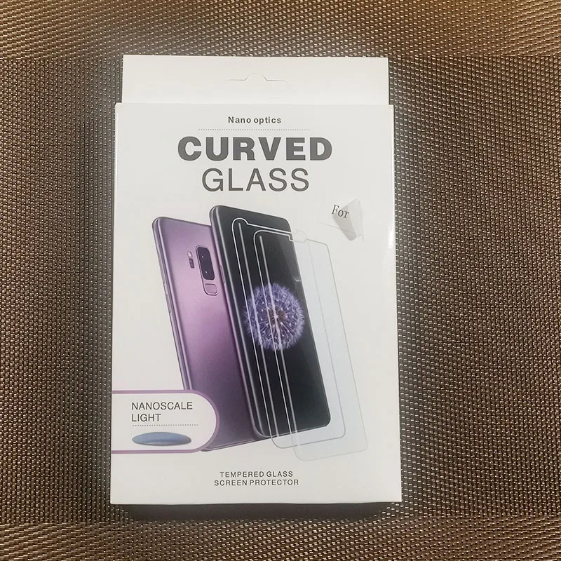  RICOO Wholesale LED Light UV Liquid Glass Screen Protector Tempered For Xiaomi MI NOTE 10 Pro