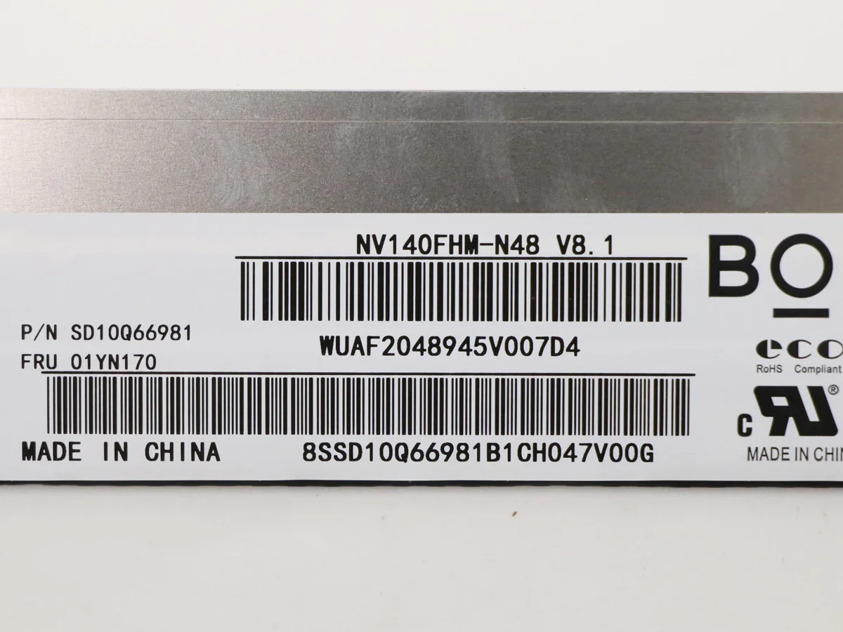 14.0 inch IPS Laptop LCD Screen NV140FHM-N48 LP140WF8-SPR1 LP140WF7-SPC1 N140HAC-EAC 1920 * 1080 eDP Panel