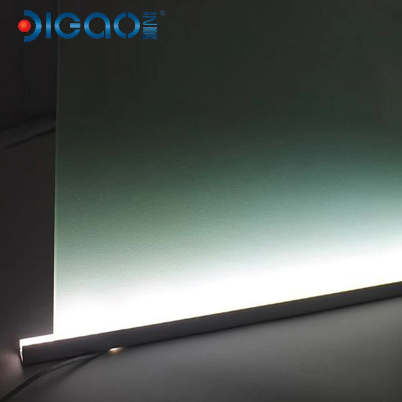 Stainless steel  window glass frameless balustrade railing clamp led strip light aluminum u shape channel system profie