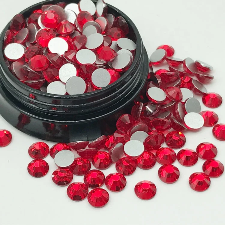 Hot-Selling Style Round Same Cut Over 10 Sizes Rhinestones Flat Back for Evening Dress