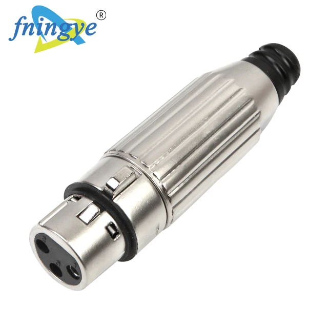  Серебряный и черный 3 Pin XLR