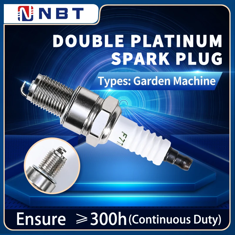 NBT F7TC Spark Plugs Manufacturer Double Platinum Premium Quality BUJIA Spark Plugs for Garden Machine 168F Engines Wholesale