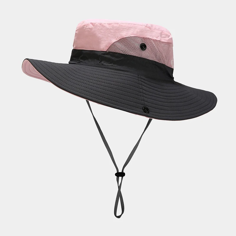 Hot Sale Ventilation Mountaineering Ultraviolet-Proof Outdoors Hats Women Bucket Wholesale Hat With Ponytail Hole