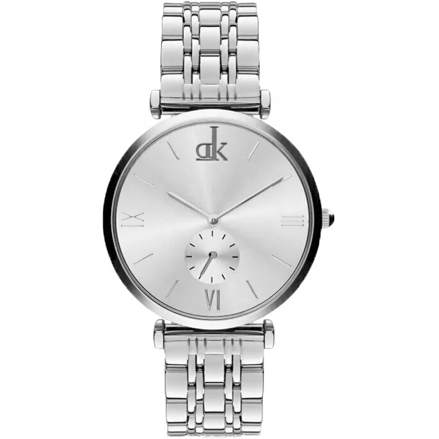 Black Dial Silver Brand Watches Japanese Quartz Movt Wrist Luxury Watch Stainless Steel Waterproof Men watches