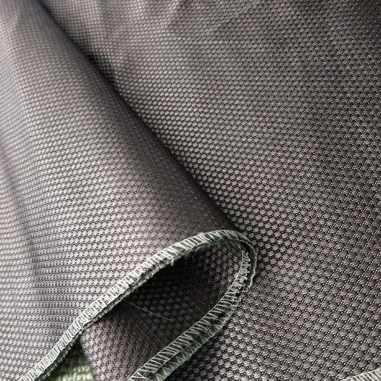 Non-woven Smooth Soft Feel 100% Polyester Jacquard Mattress Fabric Waffle Fabric For Mattresses