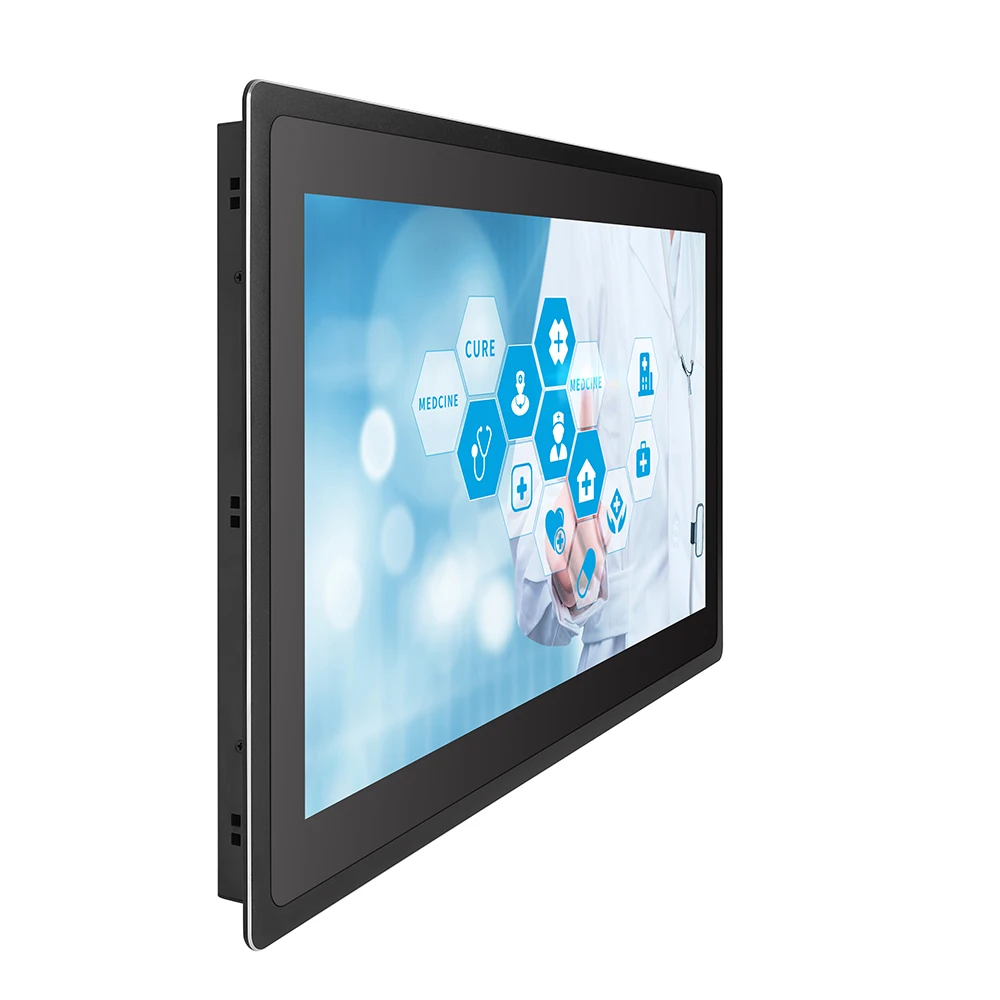 Bestview 23.6/24 inch  Embedded Install Capacitive Touch Monitor High Brightness IP65 Waterproof Industrial Touchscreen Monitor