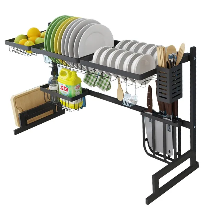 
Wholesale Dish Draining Shelf free standing stainless steel kitchen over sink, Hot Selling Dish Draining Holder 