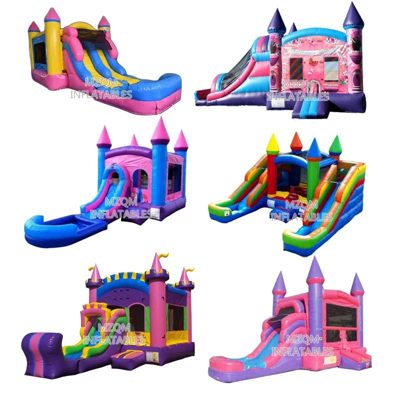 Inflatable arch slide for children in commercial parks