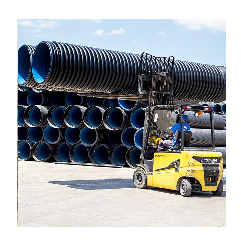 Hdpe двухслойная гофрированная труба Sn8 800 мм 1000 1200 дренажная Dwc пластиковые трубы/водопропускная труба/100