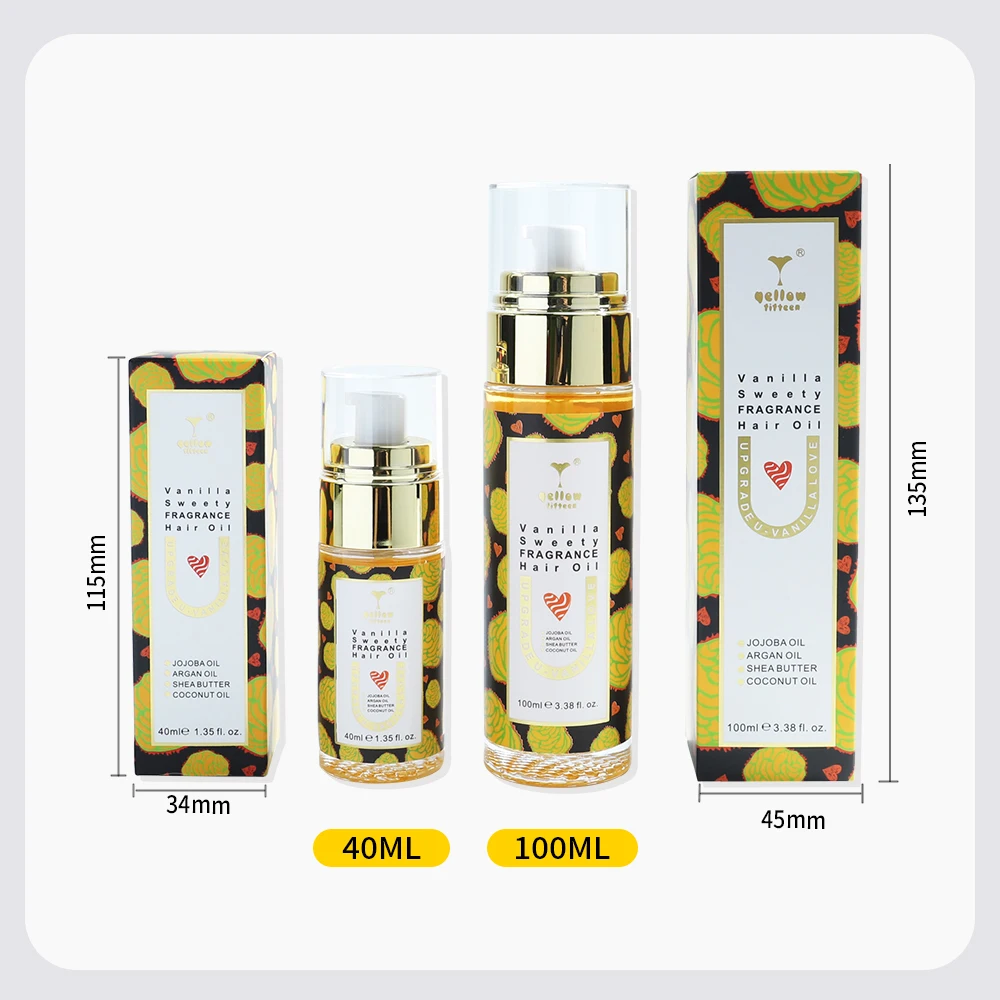Hair care manufacturer nourishing fragrance perfume repairing shea butter hair oil