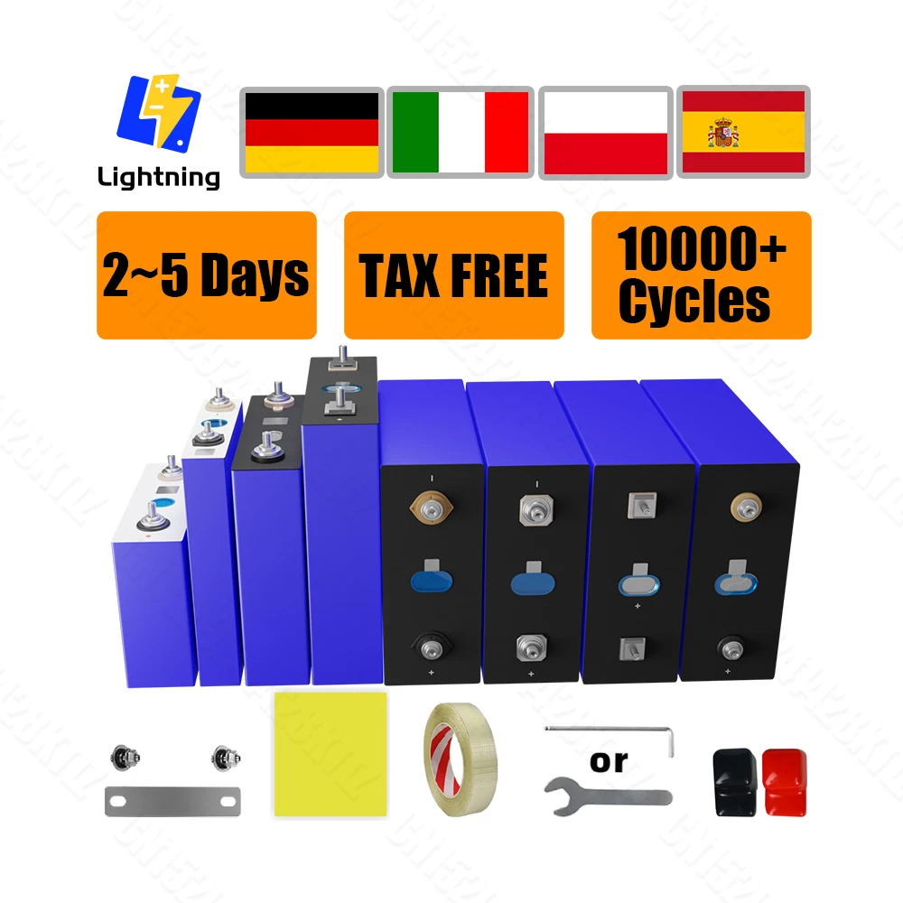 EU Stock Grade A 280Ah Lifepo4 CATL 320Ah 200Ah 100Ah 105Ah 50Ah 3.2V 302Ah 304Ah LF280K Lithium Ion Iron Phosphate Battery Cell