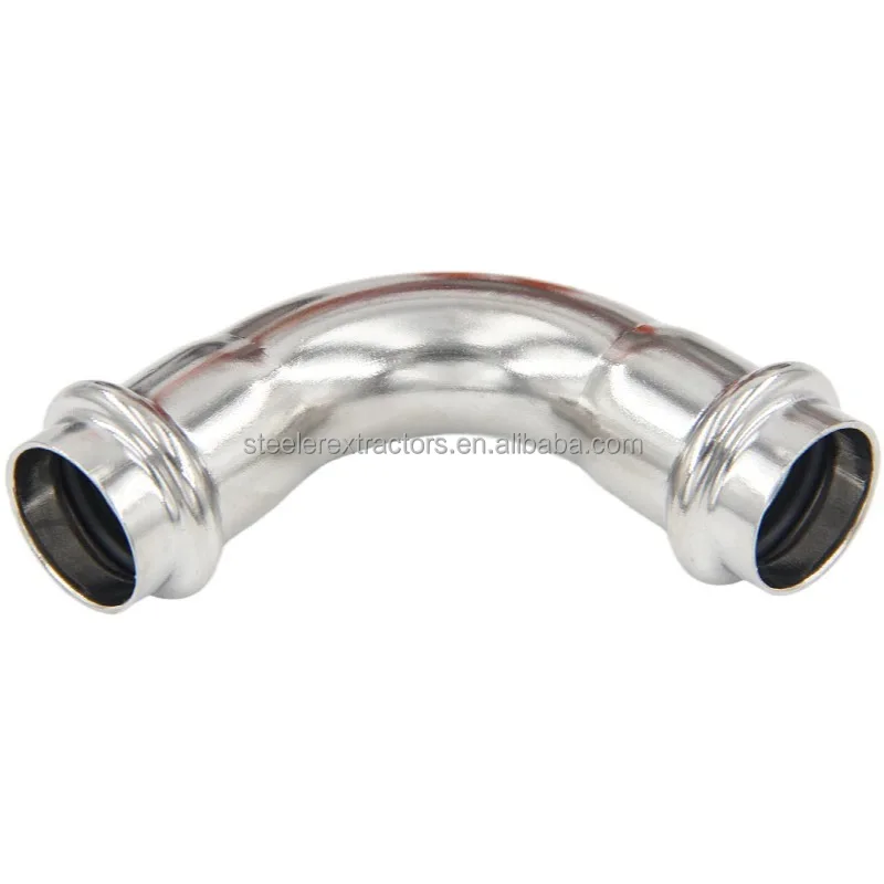 Elbow 90 Degree ss304 Press Plumbing Refrigeration Pipe Fittings Elbow