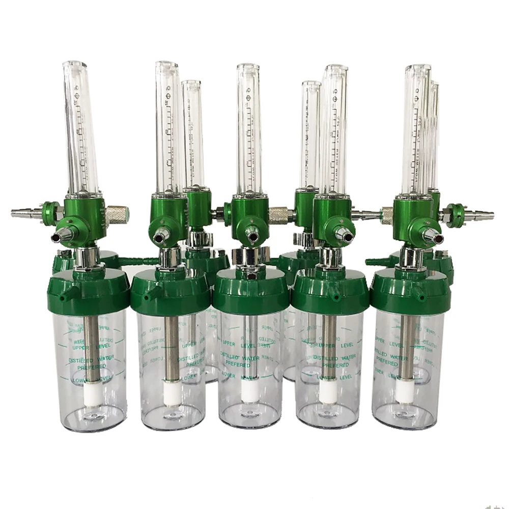 HG-IG Hospital/ Medical Good performance DIN double bottle  Oxygen Flowmeter