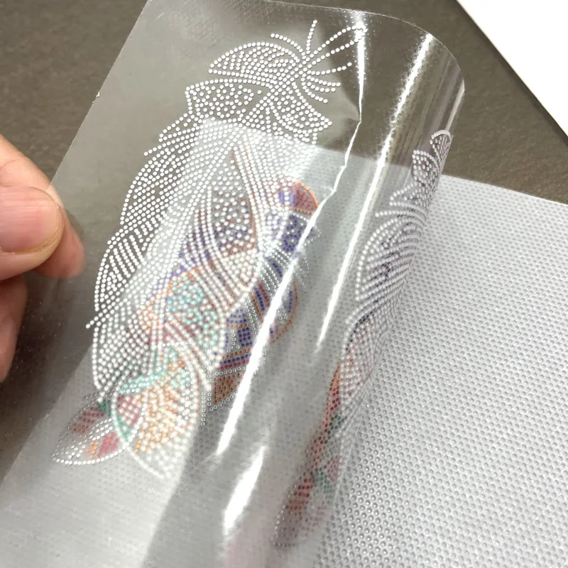 Lucky  Wholesale iron on  transfer spangle hotfix motif tiger design for T-shirt accessories