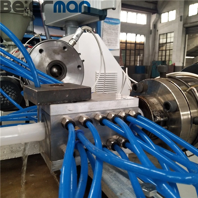 PC PMMA plastic LED light tube extruder machine T5 light round pipe extrusion line with SJ50 extruder