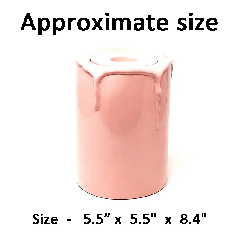 Custom wholesale human Cremation urn decorated with unique ceramic candle shape adult memorial urn