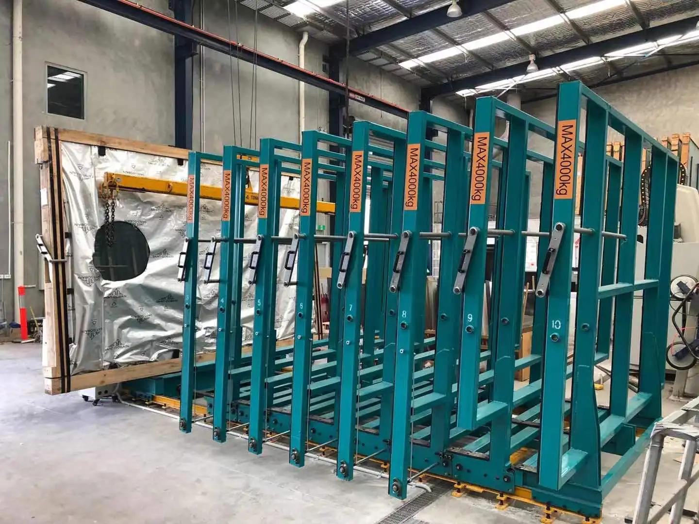 Transport Rack Glass Rack Auto Electrical Glass Transport Rack