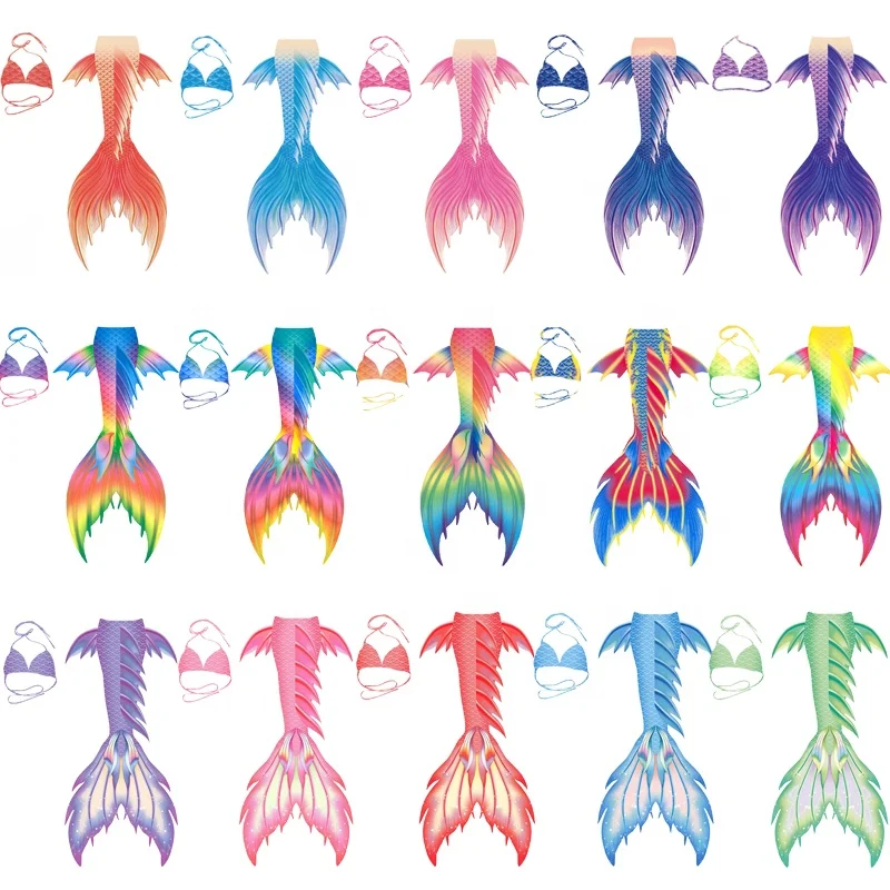 Great quality over 300+ designs swimwear mermaid tail for girls Costume