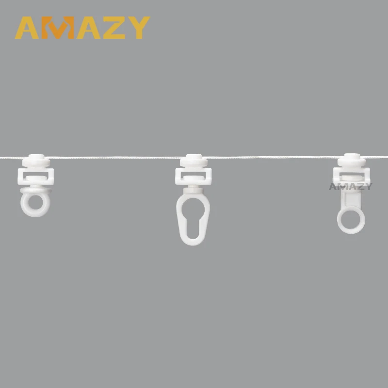 New Style Modern Plastic Rod Accessories Ball Bearing Wheels Window Aluminium Extrusion Rail Metal Track Plastic Curtain Runner