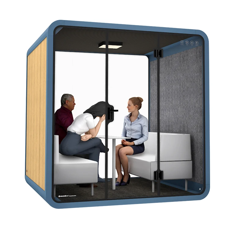 new design movable assembled soundproof office phone booth house