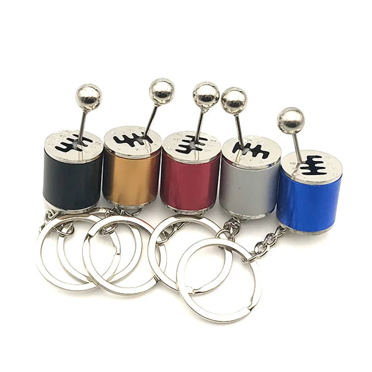 Creative Mini Car Automobile parts Metal Keychain Turbo Gear Hub Brake Disc Shock Absorber Keyring