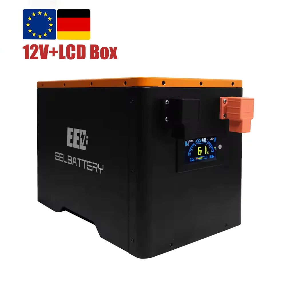 EEL EU Shipped 12V Box with display JK Smart BMS 12V 280Ah DIY Battery box LiFePO4 Battery Box