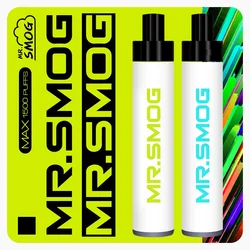 Customized packaging Mr Smog e cigarette box disposable vapes 1500 times with fast