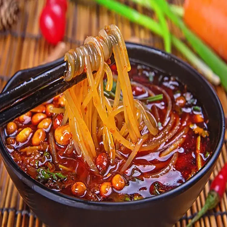 Crystal clear Chinese traditional sweet potato vermicelli glass noodle