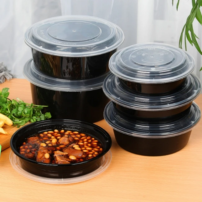 Hot Selling  Clear Rectangular Disposable Plastic Food Container, PP Microwaveable Food Lunch Box