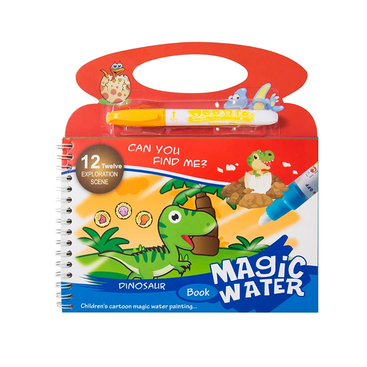 Reusable Kids Painting Board Learning Notebook Doodle Cartoons Animal Education Gift Magical Drawing Book Water Coloring Books
