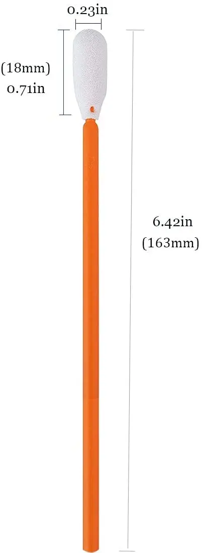 6.42 Inch Cleaning Swabs, Multipurpose Cleanroom Foam Cleaning Swabs Kit for Cameras, Optical Lenses, Crafts, Painting, Guns, Pr