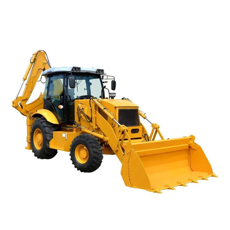 Komatsu 4x4 Wheel Backhoe Loader with Efficient Bucket Attachments 1-3 Ton Load Capacity Kubota Engine