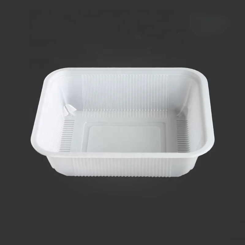 Одноразовые Ррр/рр белые microwaveable сохранение мяса/Раков упаковка пластиковый блистерный лоток для еды