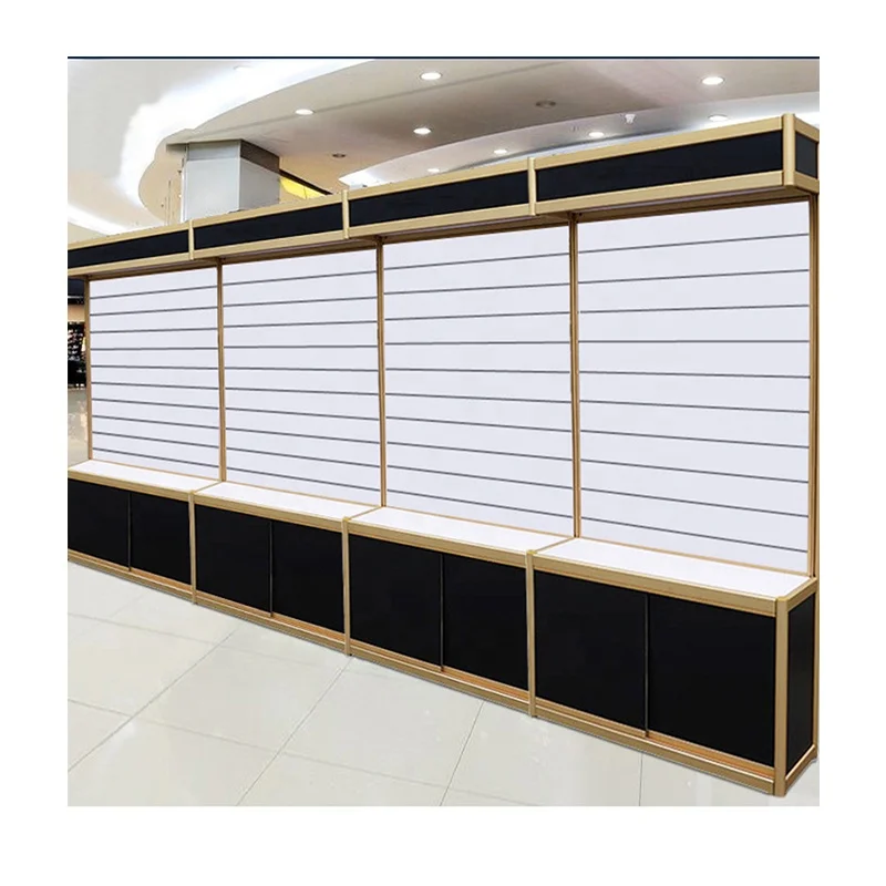Mobile phone shop mobile phone glass rotating display cabinet LED light digital display cabinet can be customized glass cabinet