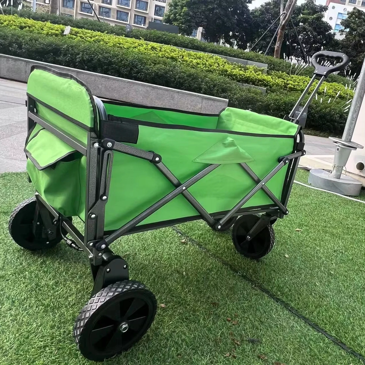 Utility Foldable Electric Cart for Grocery Camping Shopping Sports Outdoor Garden Beach Fishing Trolley