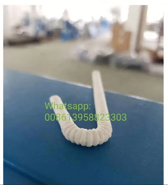 HAS VIDEO High Speed Full Automatic paper straw bending machine