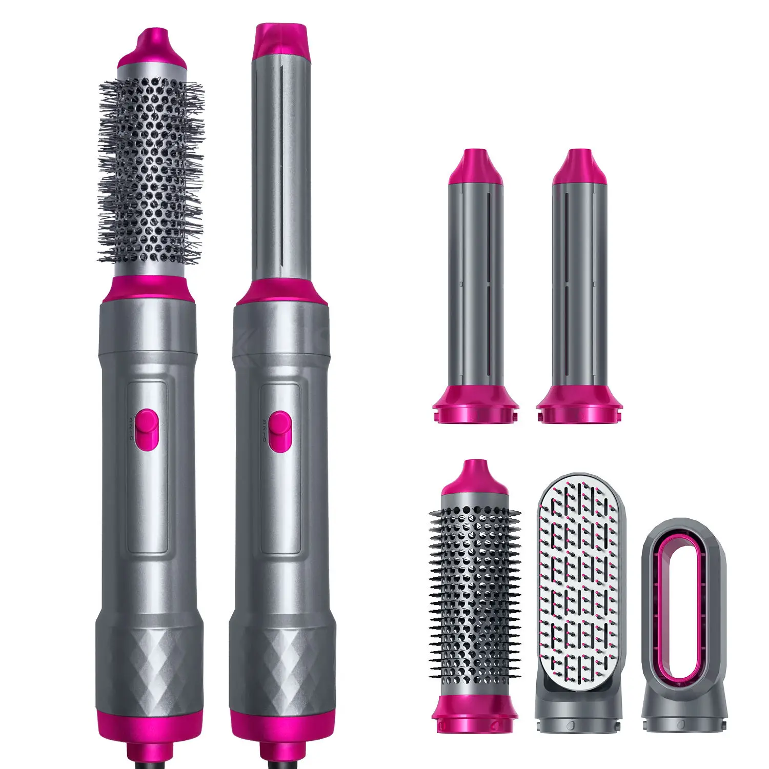One step Electric Hair Rotating Portable Hot Heat Air Comb Blow salon Dryer Brush