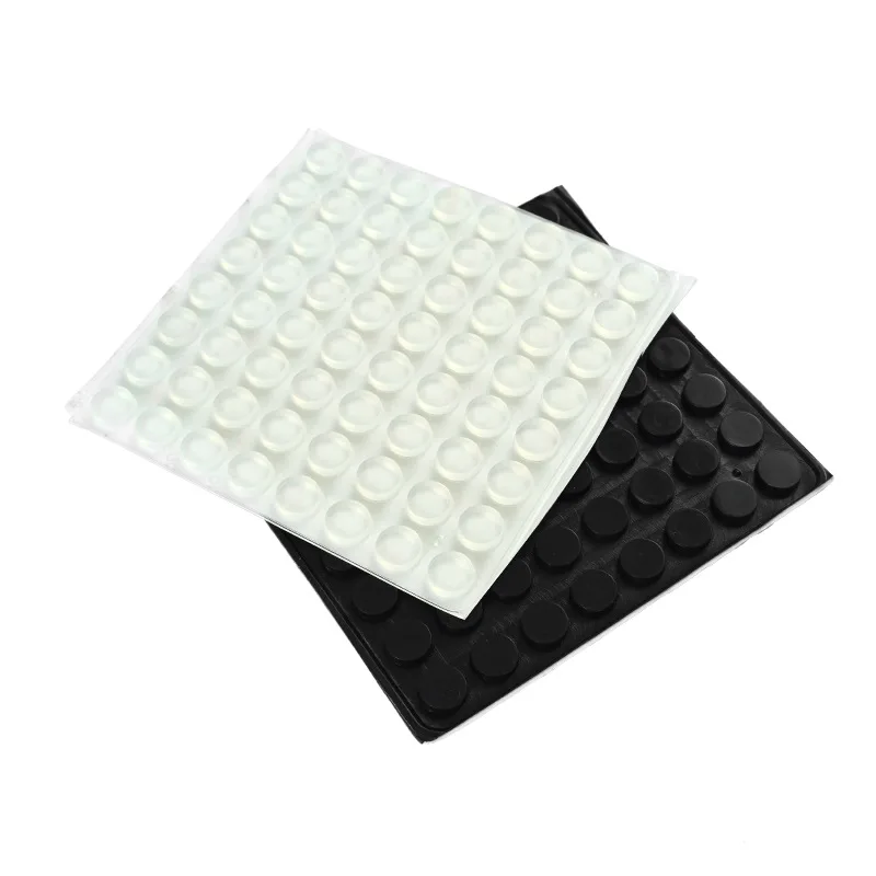 Silicone rubber bumper feet heat resistant door stop square self-adhesive silicone bumper