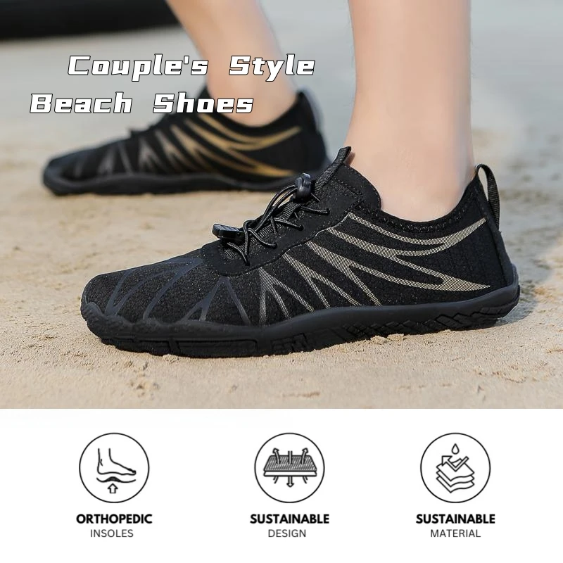 Yoris  New Arrivals Unisex Sport Black Water Running Skin Socks Quick Dry No Slip Women Mans Barefoot Shoes