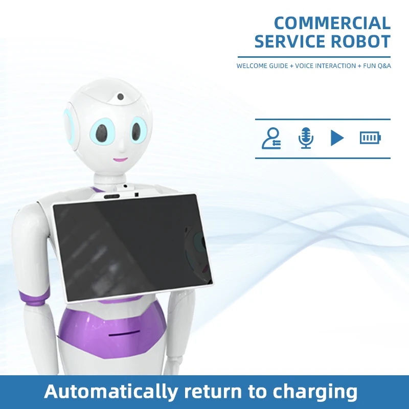 Intelligent Humanoid Robot Walk and Talk for Public Place Reception Guide Service Robot showroom ChatGPT for Voice robot