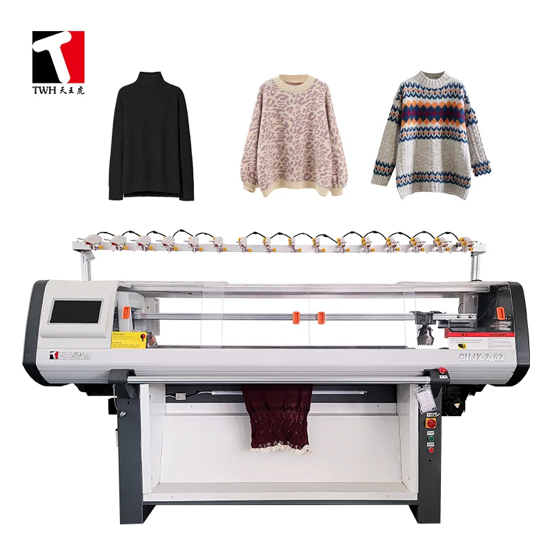 TWH used  high-speed computer automatic simple dual system stoll used flat knitting machine