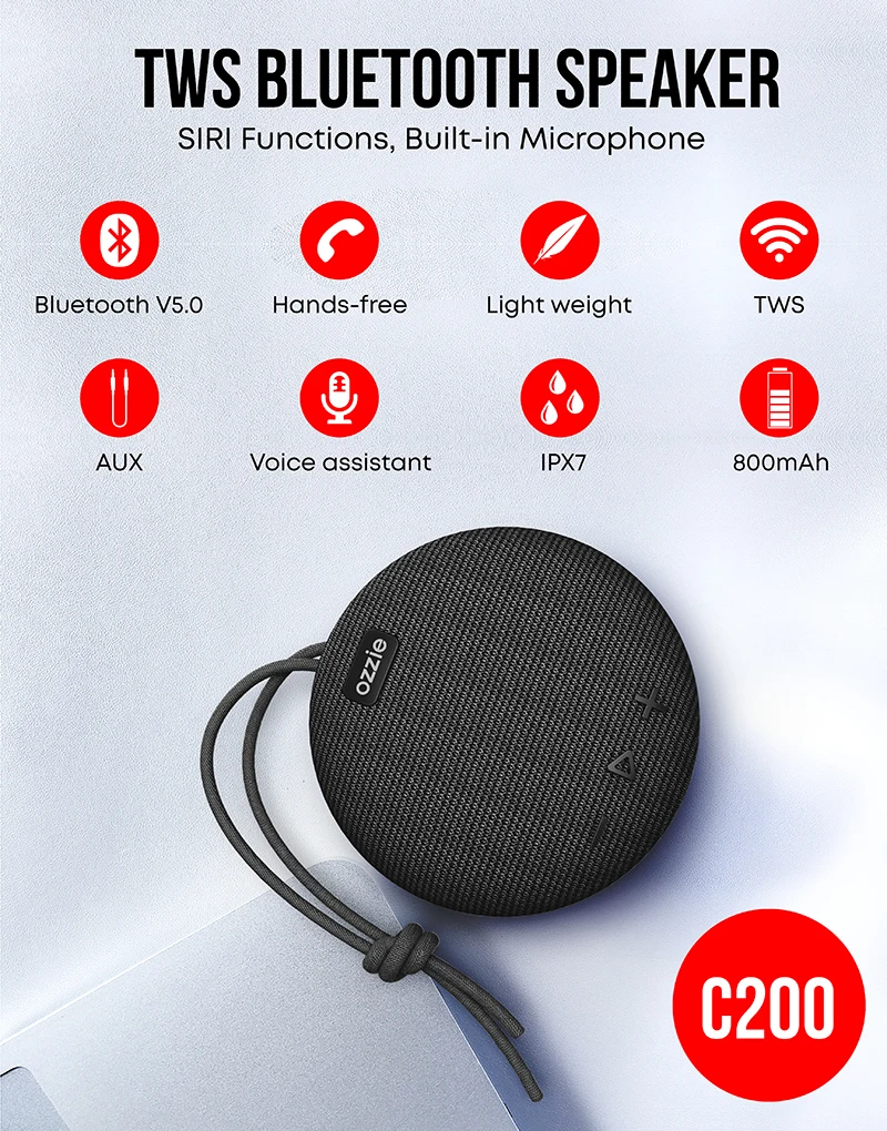Трендовые продукты 2021 Новые поступления IPX7 водонепроницаемые колонки bluetooth дешевый портативный динамик