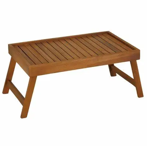 Modern Bamboo Wooden Computer Desk Folding Laptop Stand In Bed Pad Tablet Food Tray For With