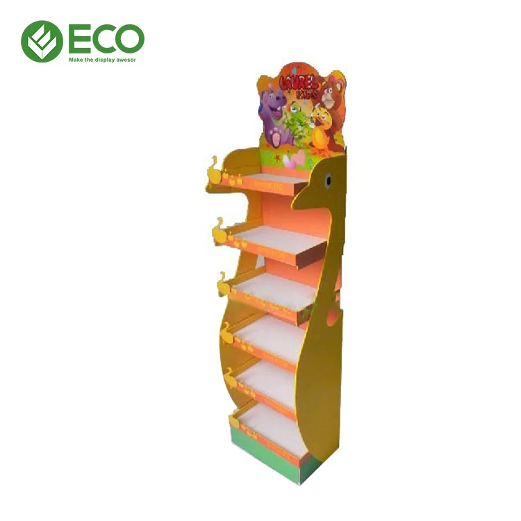 Custom Point Of Sales Floor Display Toy Display Cabinet Pop Up Cardboard Stand