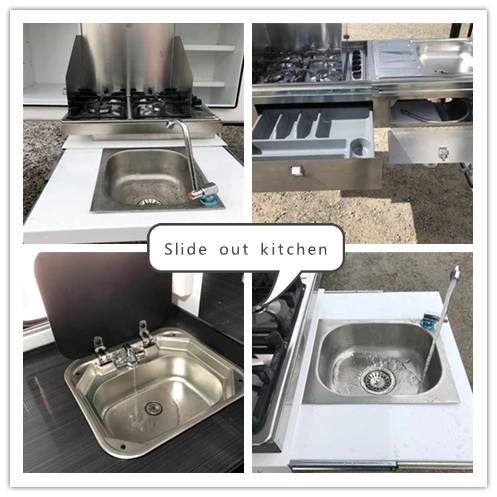 Allroad  Pop Top flat bed camper Pickup Truck Camper with Electric lifting legs