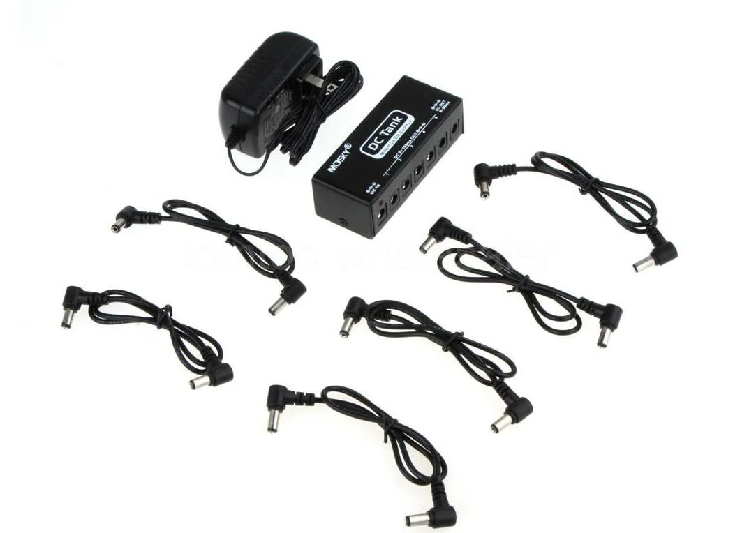 Mosky DC-Tank Mini Pedal Power Supply Guitar Effects Pedal 6 Isolated Output Power Short Circuit /Over Current Protection