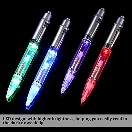Factory Supply led light pen  led glowing pen for promotional gifts for night writing
