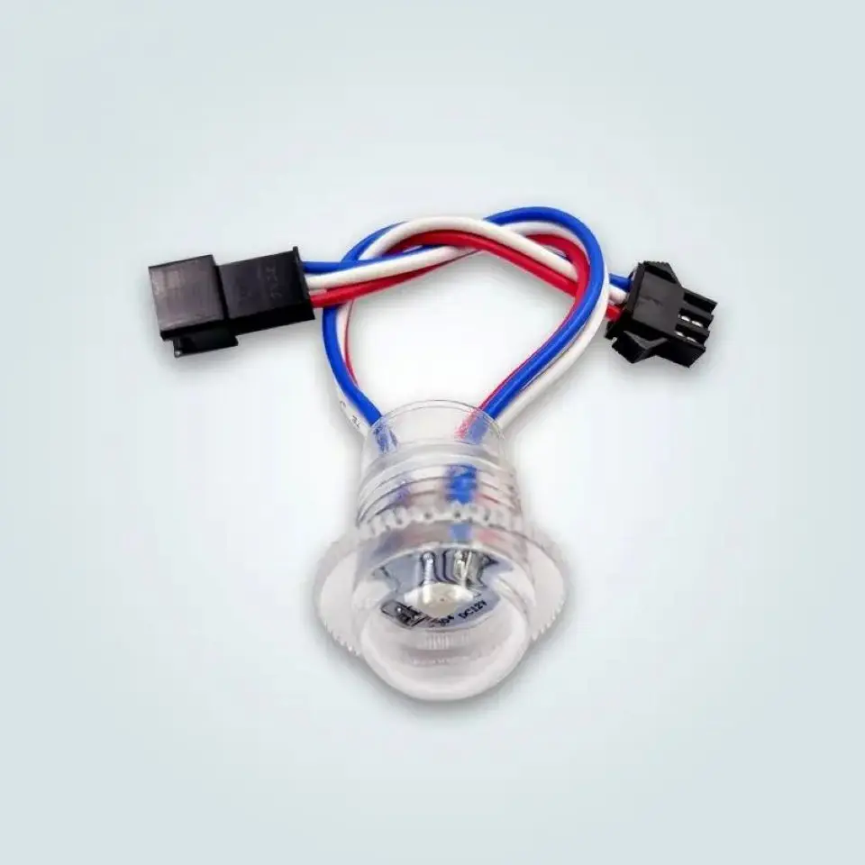 DC 12V 20mm Diameter Led Point Light SM16703 IC 5050 1SMD Transparent Milky Cover Led Pixel Light